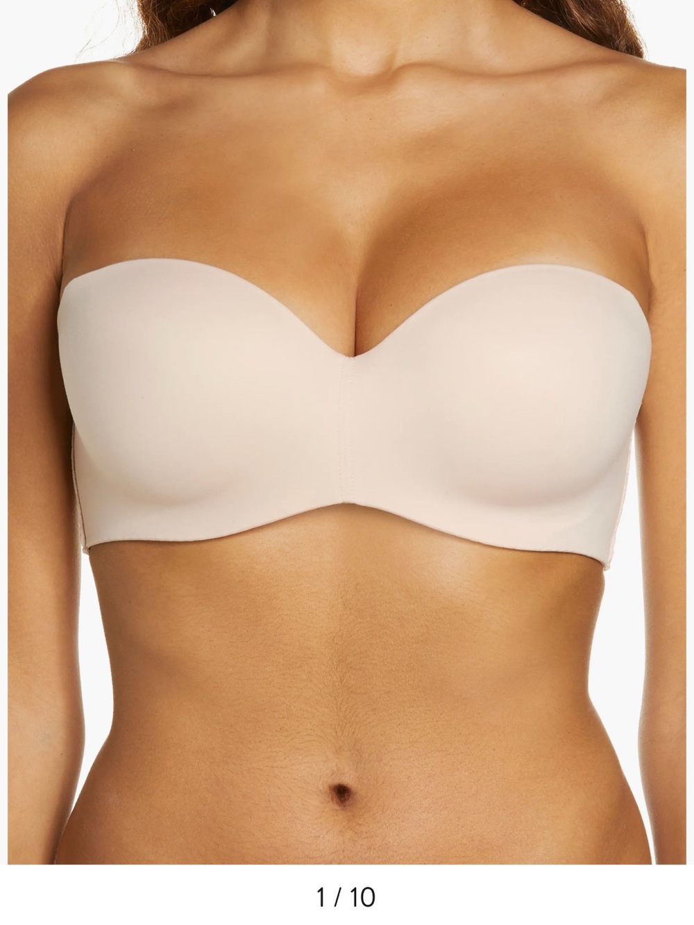 Chantelle Norah Padded Strapless Bra in Rose 32DD